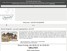 Tablet Screenshot of gasthof-stangendorf.de